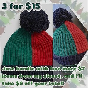 GAP Kids Colorblock Pom Beanie